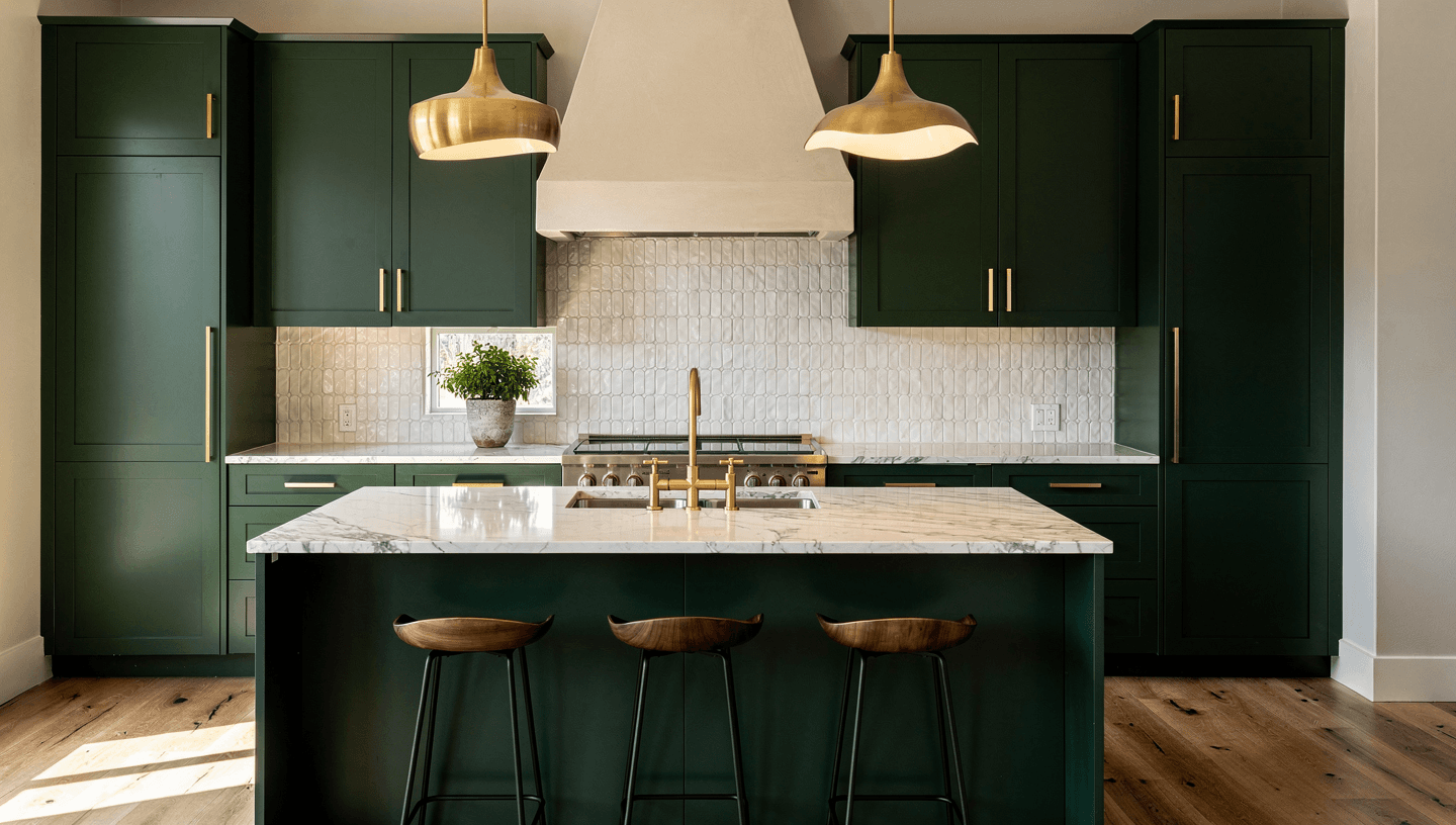 Modern luxury kitchen remodel in San Jose California with white cabinets and quartz countertops